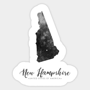 New Hampshire state map Sticker